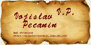Vojislav Pečanin vizit kartica